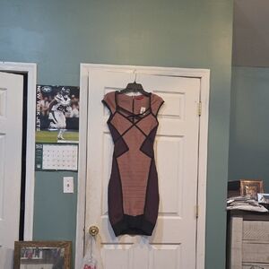 WOW Couture Pink and Black Mini Dress